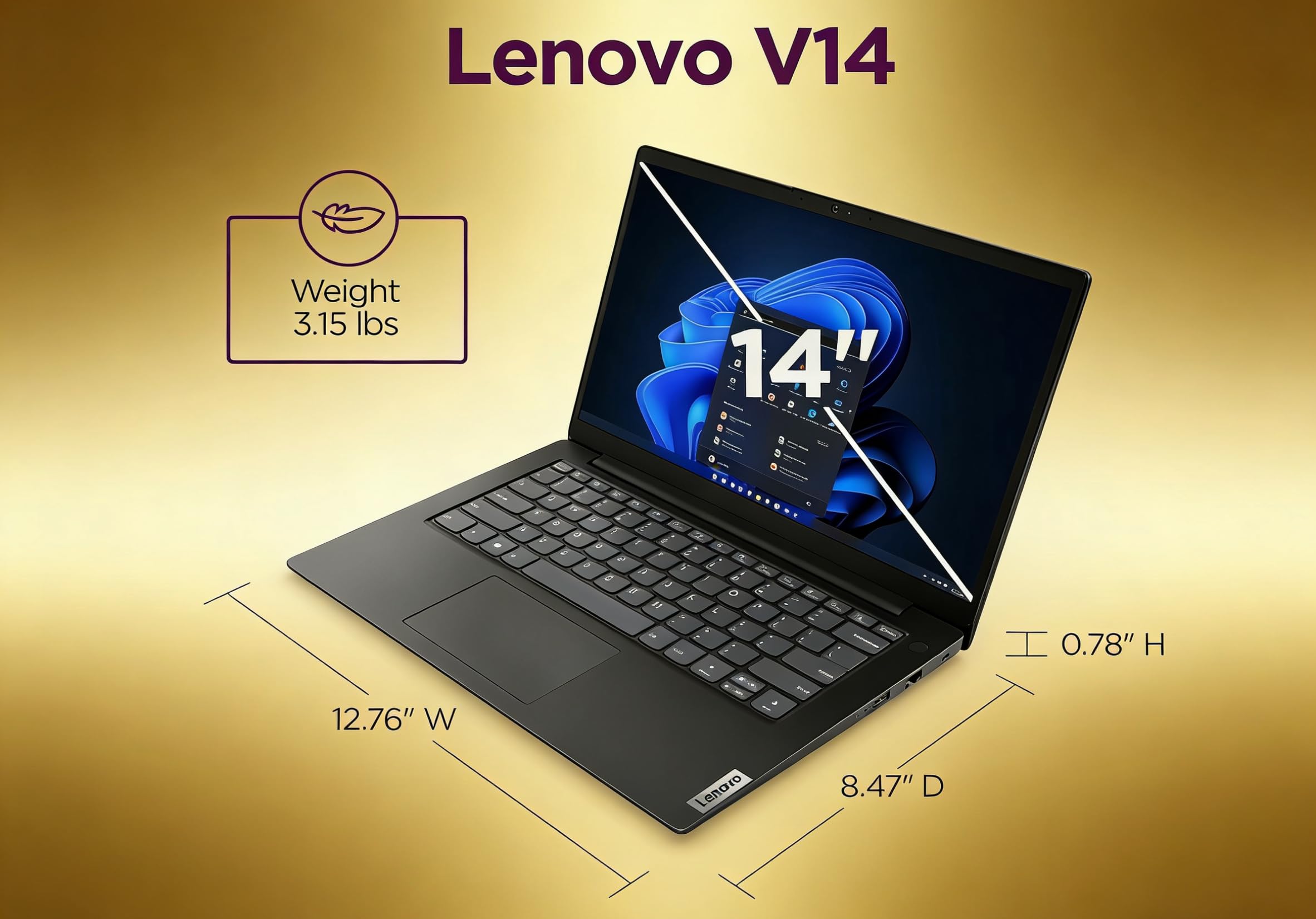 Amazon.com: Lenovo V14 G4 Laptop, Intel 10-Core i7-13620H